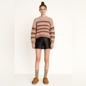 Anthropologie Elsamanda Alpaca Wool Blend Sweater Medium Made in Italy